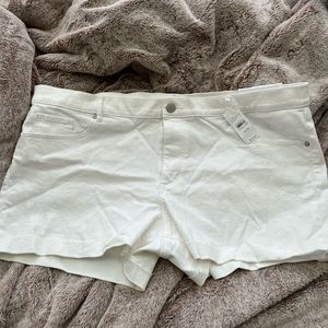 NWT white loft shorts size 34/18